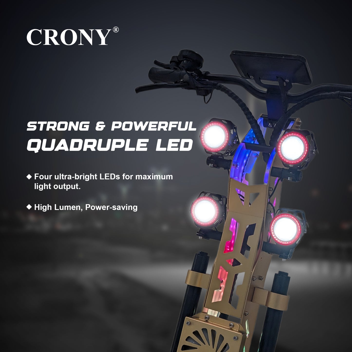CRONY GT-13 GT13 Electric Scooter 5000Wx2 Motors 75V/31.2AH Battery 65-90KM Range Disc Brakes Front/Rear Suspension High configuration E-Scooter