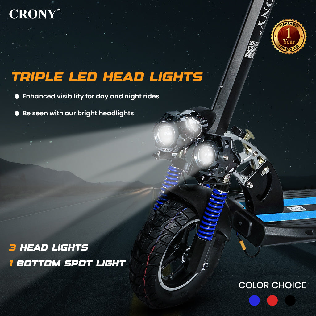 CRONY V10 Fast Speed E-scooter 1200w 10inch max speed 68 km/h Fast Speed E-scooter 48v electric scooter