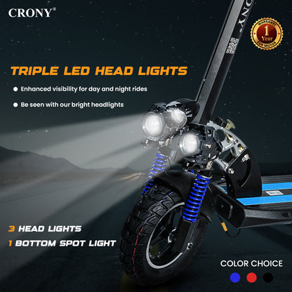 CRONY V10 Fast Speed E-scooter 1200w 10inch max speed 68 km/h Fast Speed E-scooter 48v electric scooter