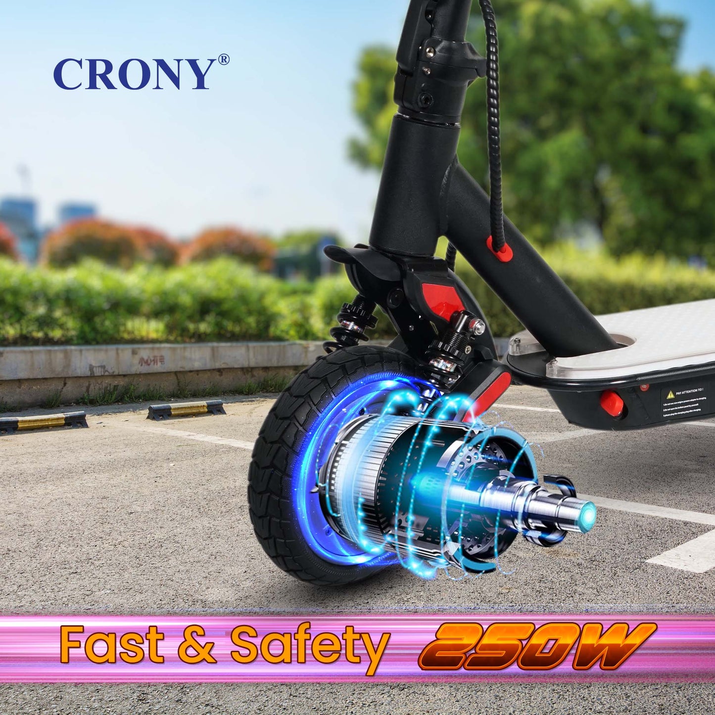 CRONY XM M365 High Configuration Scooter  with 7 colors LED with APP 25-45KM/H Aluminium Alloy Folded 8 Inch tires with shockproof