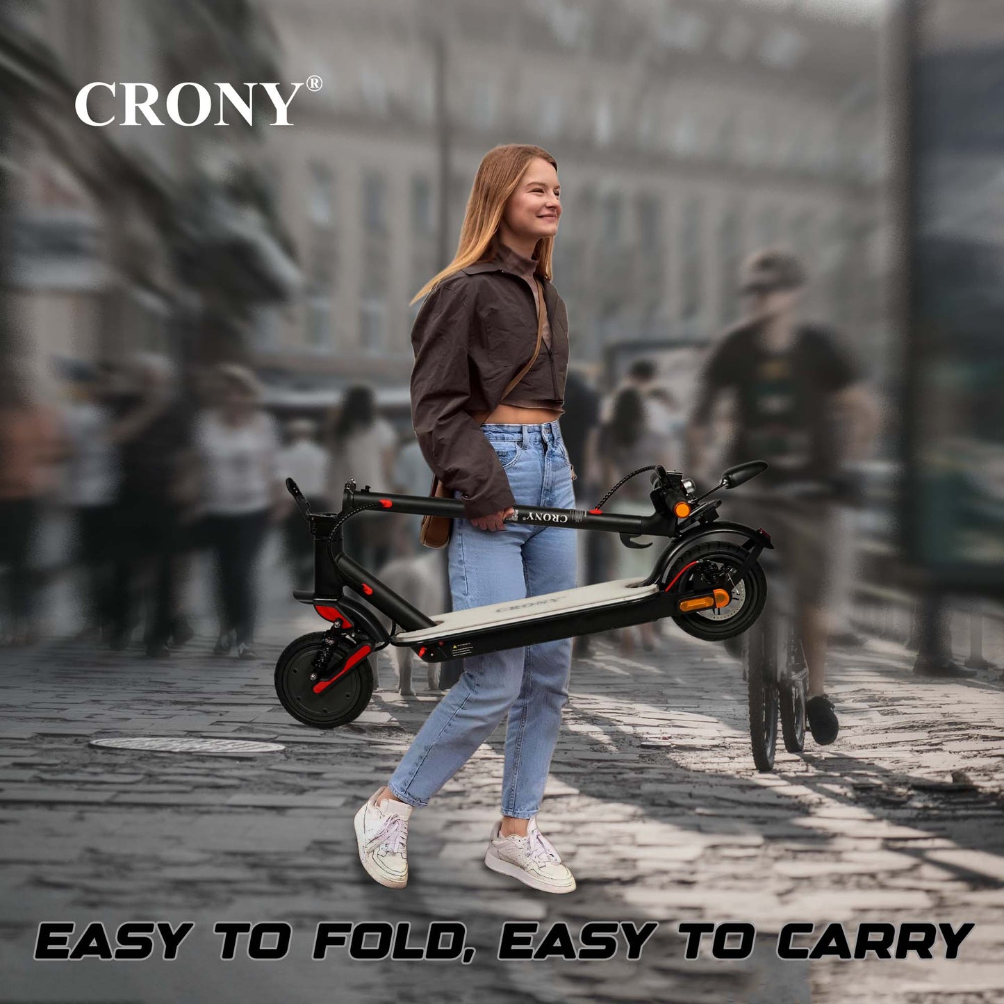 CRONY XM M365 High Configuration Scooter  with 7 colors LED with APP 25-45KM/H Aluminium Alloy Folded 8 Inch tires with shockproof