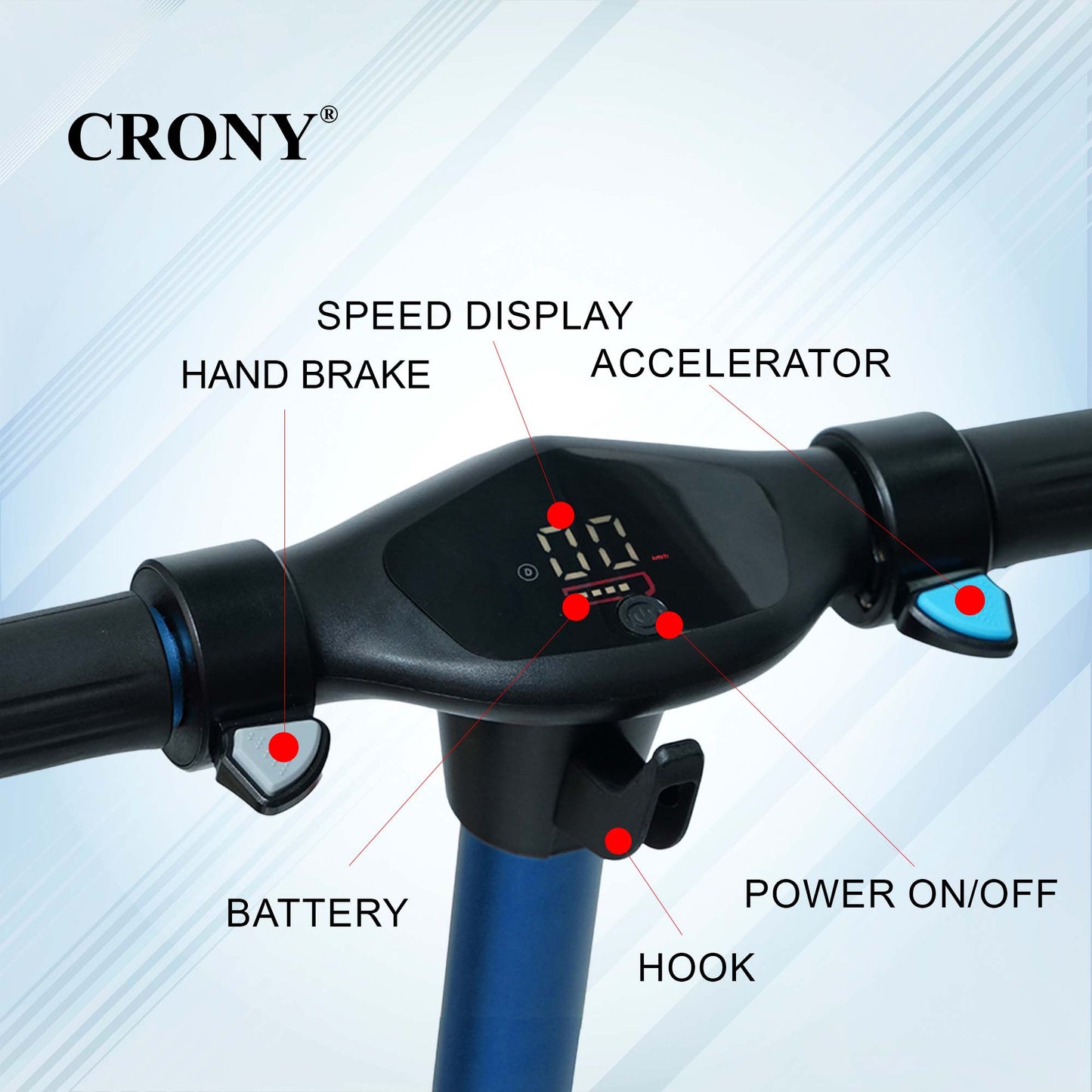 سكوتر كيدز CRONY S32 S31 130 واط 6.3 بوصة عجلة سرعة قصوى 16 كم/س بطارية 21 فولت تصميم سهل الطي
