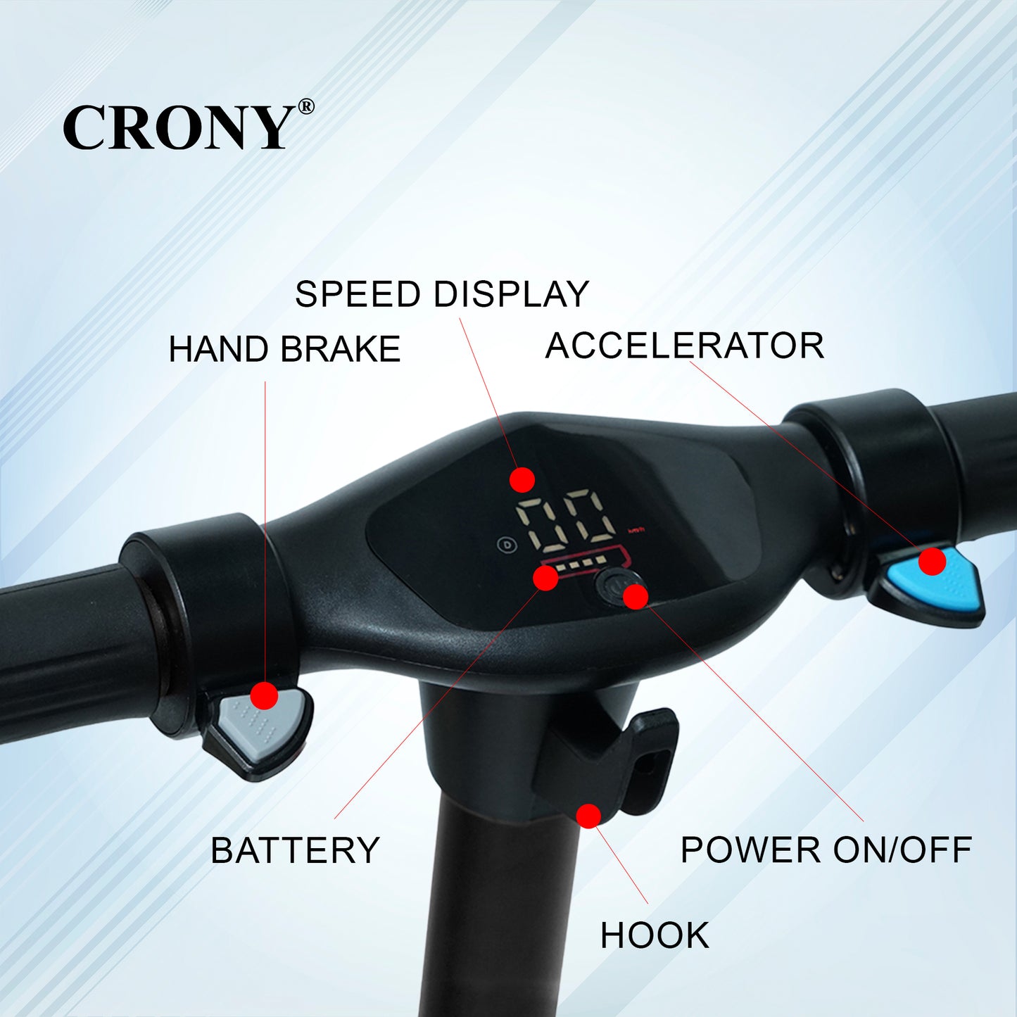 سكوتر كيدز CRONY S32 S31 130 واط 6.3 بوصة عجلة سرعة قصوى 16 كم/س بطارية 21 فولت تصميم سهل الطي