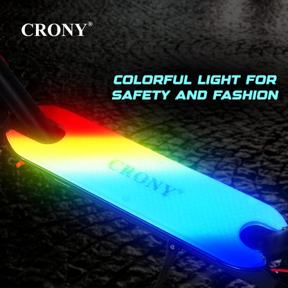 CRONY XM M365 High Configuration Scooter  with 7 colors LED with APP 25-45KM/H Aluminium Alloy Folded 8 Inch tires with shockproof