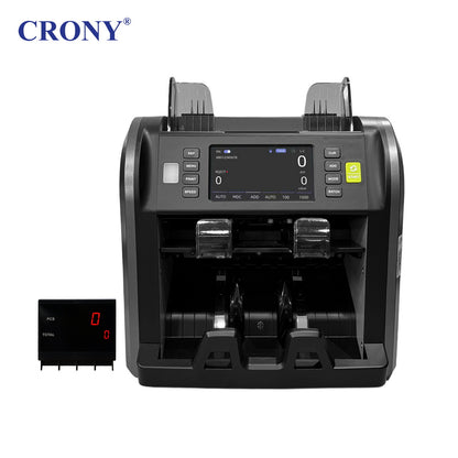 CRONY AL958 AL-958 Multi Currency Money Counter Cash Sorter Machine Banknote Counter with Fake Note Detection Money Counter