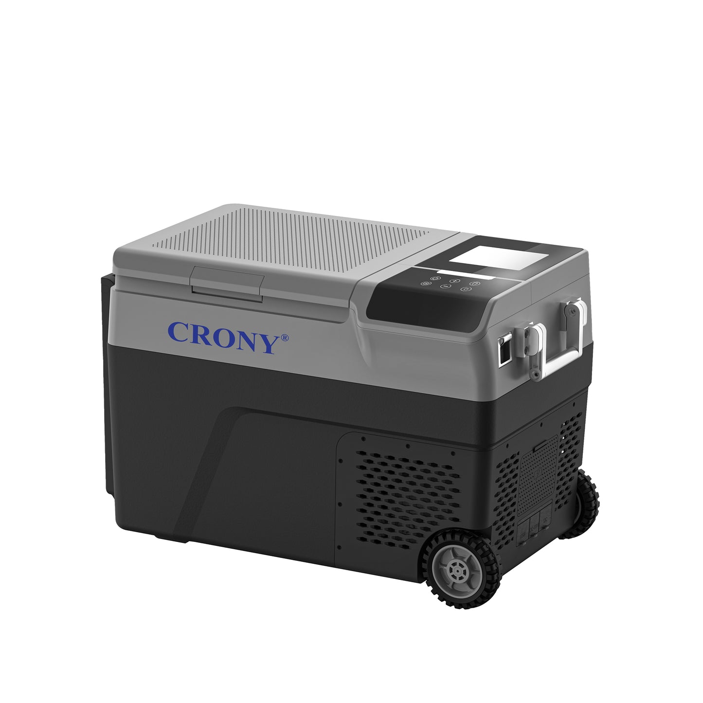 CRONY B35IM Ice Maker refrigerator with wheels Lever 38L Portable Ice Maker &amp; Freezer Home &amp; Car Use -20°C 7 Bullet Ice LED Control Wheels