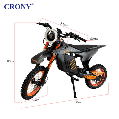 CRONY-02 E-Scooter with Dual Suspension Aluminum Frame Adult Electric Scooter E-Dirt Bike