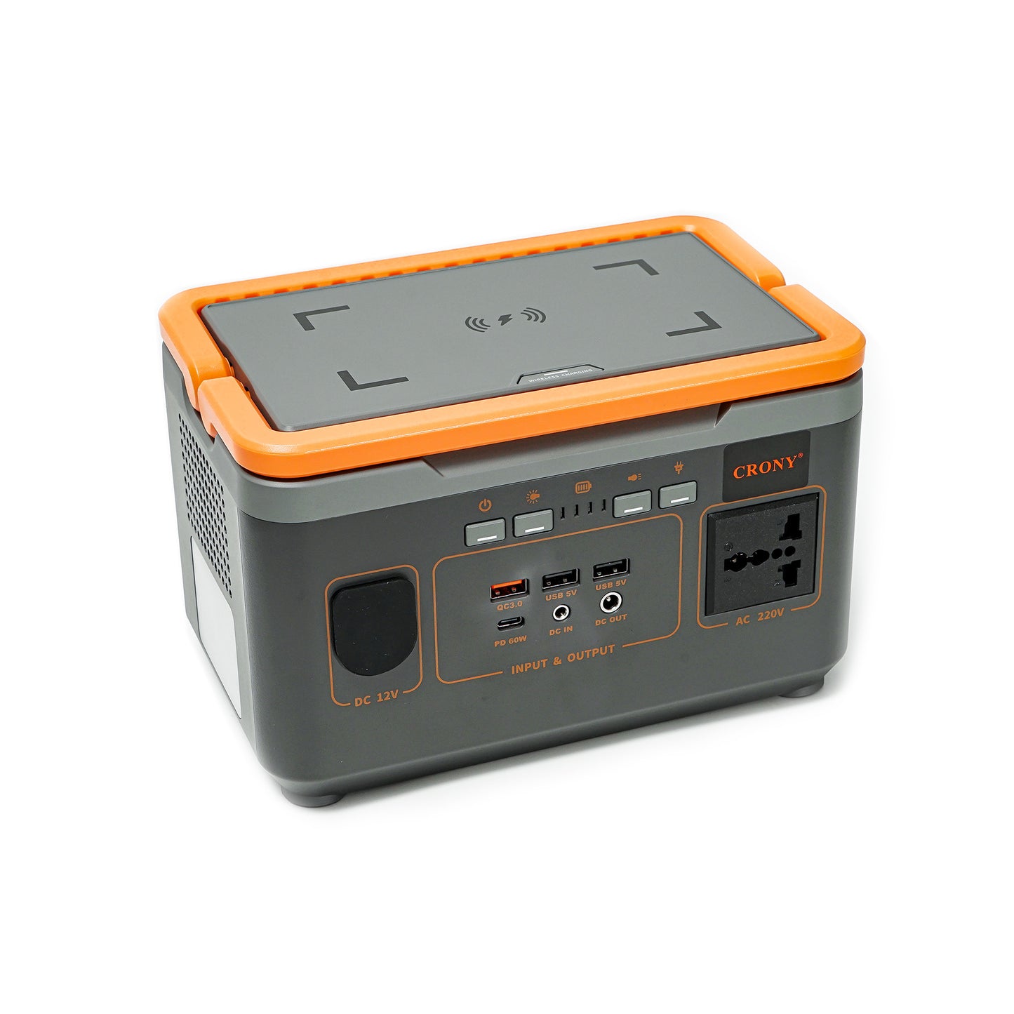 CRONY BS300 Portable Power Station Portable 300W lithium solar power generator system with wireless charging