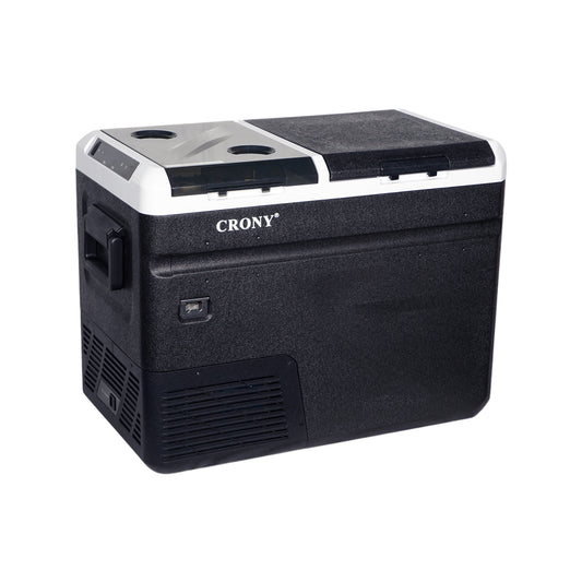 CRONY IC36 36L Home and Car Vehicle Refrigerator With Ice Machine Bottle Opener Cup Holder Car Battery Protection