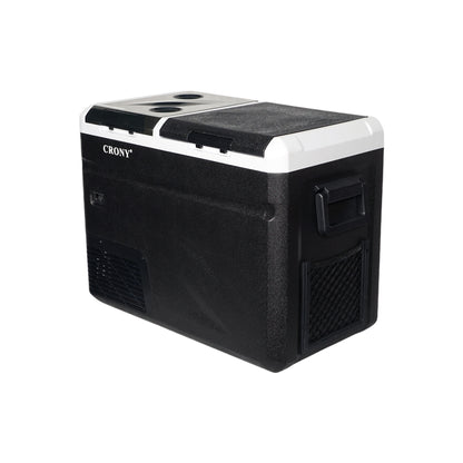 CRONY IC36 36L Home and Car Vehicle Refrigerator With Ice Machine Bottle Opener Cup Holder Car Battery Protection
