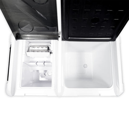 CRONY IC36 36L Home and Car Vehicle Refrigerator With Ice Machine Bottle Opener Cup Holder Car Battery Protection