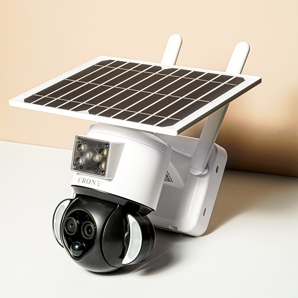 CRONY ST-558-8MP-12X-4G عدسة مزدوجة تكبير البطارية الشمسية كاميرا تعمل بالطاقة الشمسية CCTV مراقبة PIR خارجي 12X تكبير عدسة مزدوجة