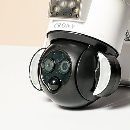 CRONY ST-558-8MP-12X-4G Dual Lens Zoom Solar Battery Camera Solar Camera CCTV Surveillance PIR Outdoor 12X Zoom Dual Lens