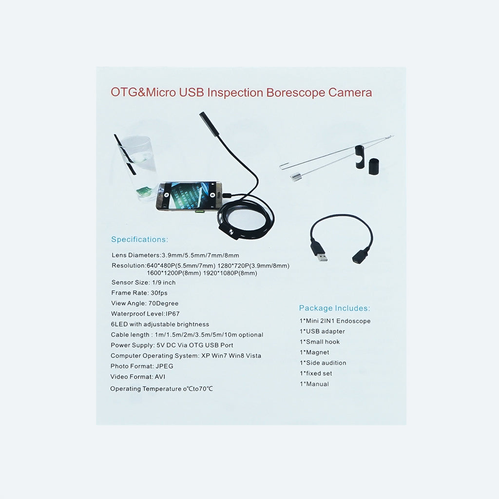CRONY 3in1 Type-C 10M An endoscopic Camara