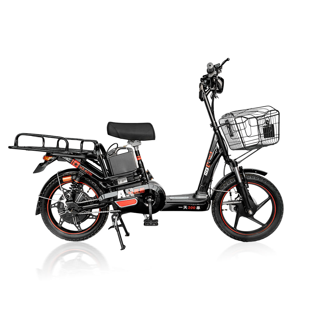 دراجة كهربائية مقاس 18 بوصة من CRONY، دراجة كهربائية لتوصيل الوجبات السريعة