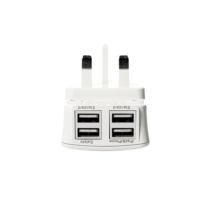 4 Ports USB Wall Charger Quick Charge Travel USB Power Adapter