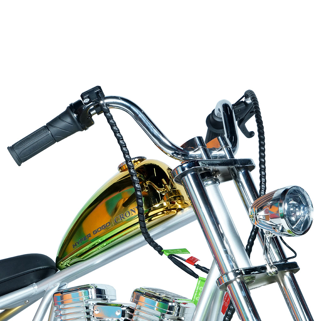 CRONY EL-MB03C Children Harley silver plating With APP Bluetooth Motor sounds and fake smoke LED light Electric Motorcycle