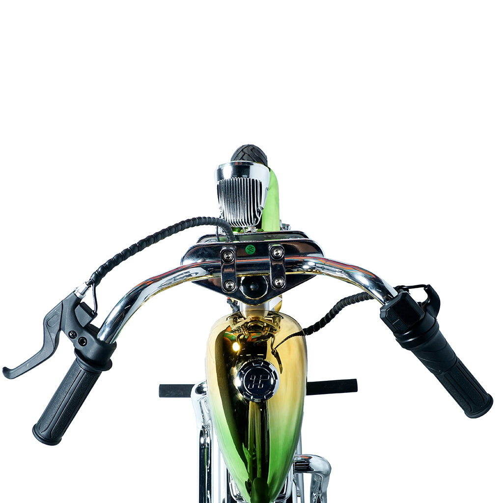 CRONY EL-MB03C Children Harley silver plating With APP Bluetooth Motor sounds and fake smoke LED light Electric Motorcycle