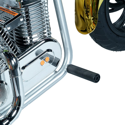 CRONY EL-MB03C Children Harley silver plating With APP Bluetooth Motor sounds and fake smoke LED light Electric Motorcycle