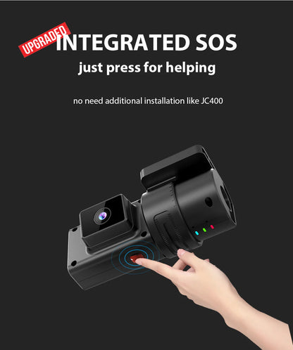 JC181 4G Dash camera  Mini Car Camera With Live Stream Dual Cameras GPS Tracking Wifi Hotspot Multiple Alarms