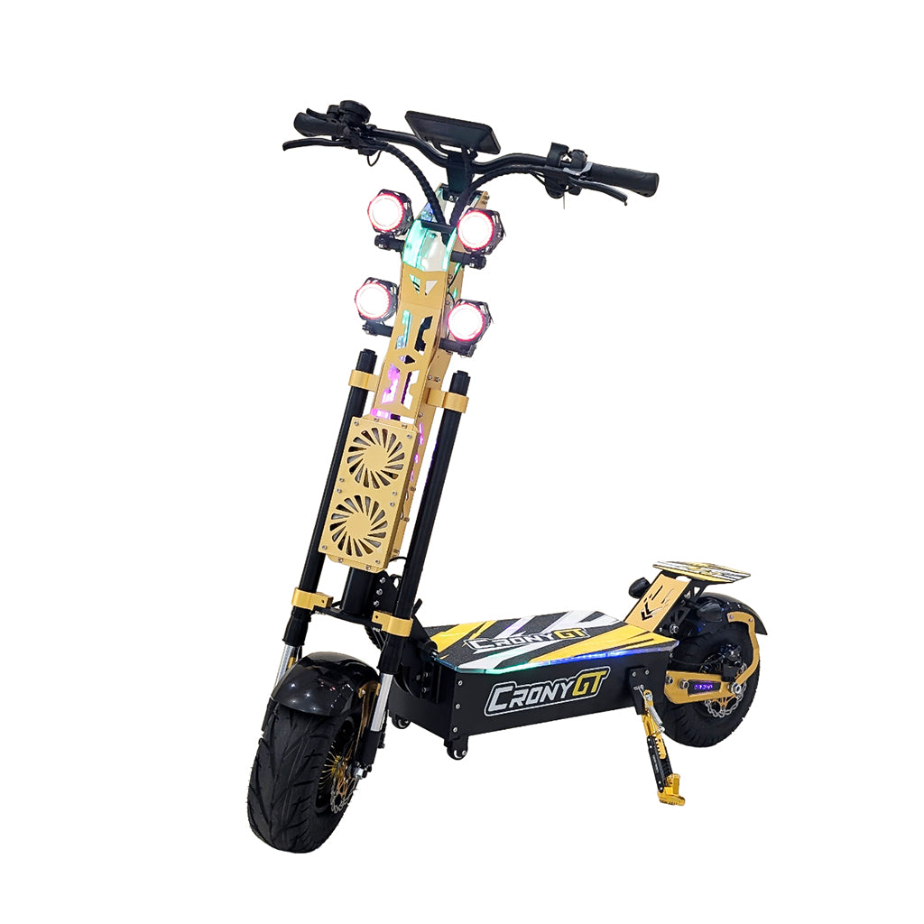 CRONY GT-13 GT13 Electric Scooter 5000Wx2 Motors 75V/31.2AH Battery 65-90KM Range Disc Brakes Front/Rear Suspension High configuration E-Scooter