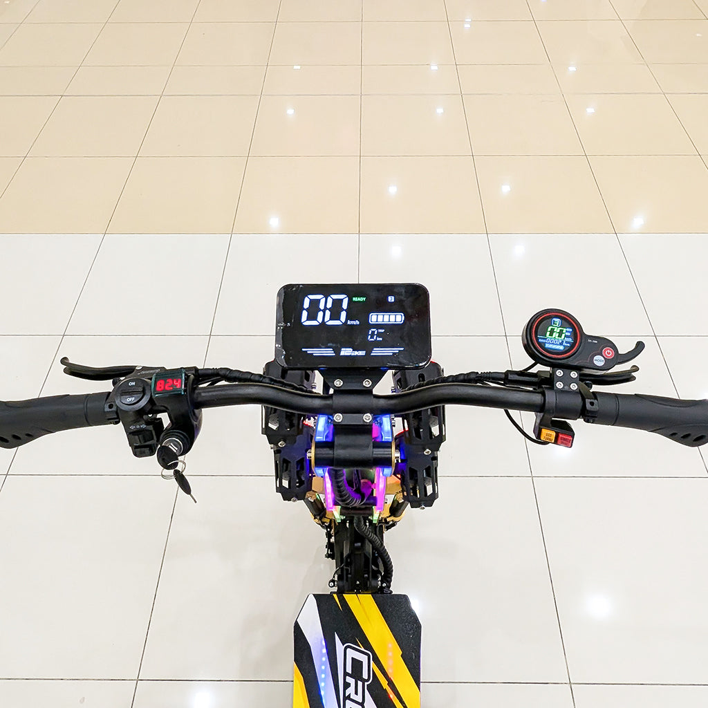 CRONY GT-13 GT13 Electric Scooter 5000Wx2 Motors 75V/31.2AH Battery 65-90KM Range Disc Brakes Front/Rear Suspension High configuration E-Scooter