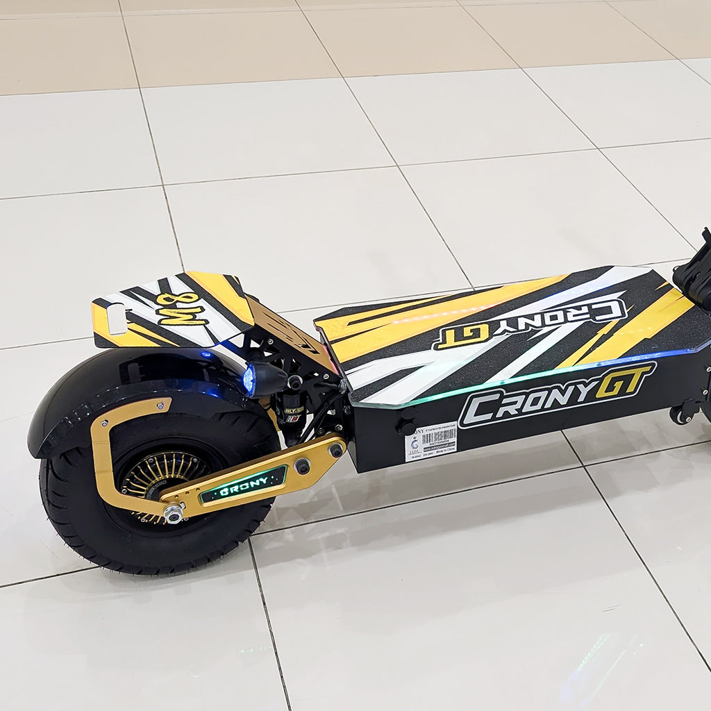 CRONY GT-13 GT13 Electric Scooter 5000Wx2 Motors 75V/31.2AH Battery 65-90KM Range Disc Brakes Front/Rear Suspension High configuration E-Scooter