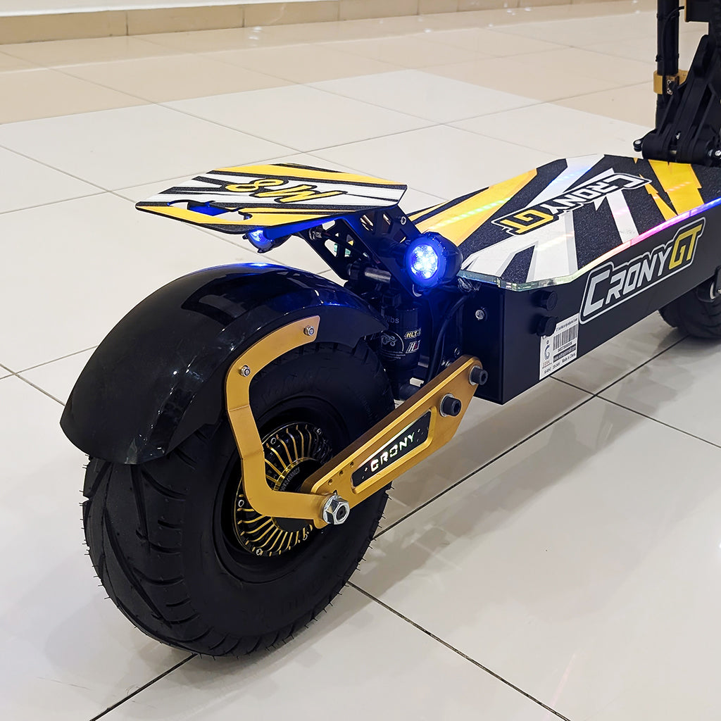 CRONY GT-13 GT13 Electric Scooter 5000Wx2 Motors 75V/31.2AH Battery 65-90KM Range Disc Brakes Front/Rear Suspension High configuration E-Scooter