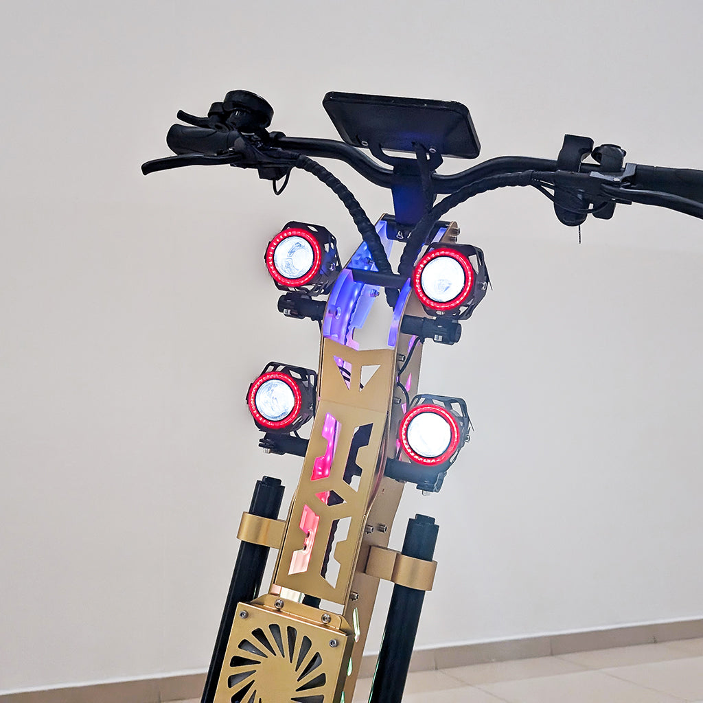 CRONY GT-13 GT13 Electric Scooter 5000Wx2 Motors 75V/31.2AH Battery 65-90KM Range Disc Brakes Front/Rear Suspension High configuration E-Scooter