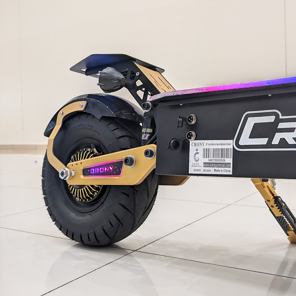 CRONY GT-13 GT13 Electric Scooter 5000Wx2 Motors 75V/31.2AH Battery 65-90KM Range Disc Brakes Front/Rear Suspension High configuration E-Scooter