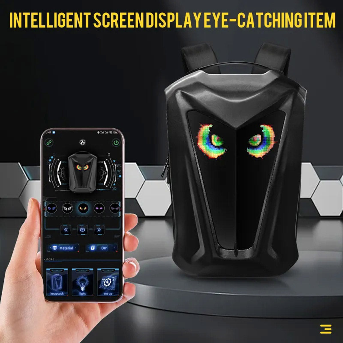 CRONY The Lone Ranger LED Display Backpack LED display backpack advertising backpack custom pattern