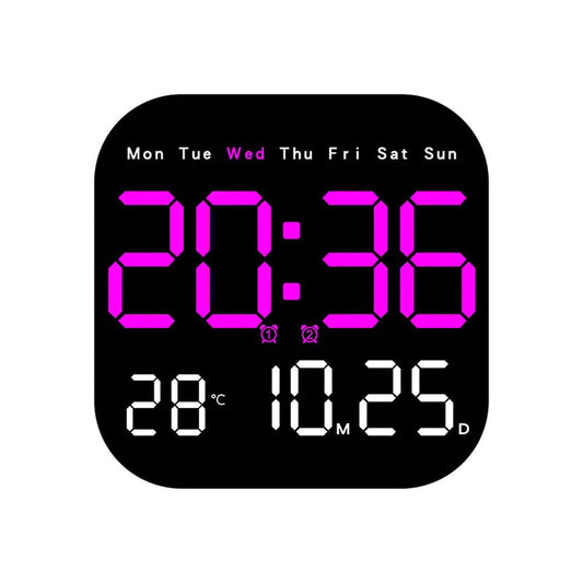 CRONY 6650 Electronic Clock Multi-functional LED Electronic Wall Table Clock Hanging and Standing Dual-purpose Clock