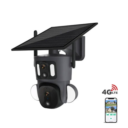 كاميرا CRONY RBX-SD320 4G-4K-8MP RBX-SD320 WIFI-4K-8MP تعمل بالطاقة الشمسية ببطارية ربط مزدوجة PT كاميرا مدمجة في البطارية لتتبع الإنسان في الهواء الطلق وكاميرا تعمل بالطاقة الشمسية بعدسة مزدوجة
