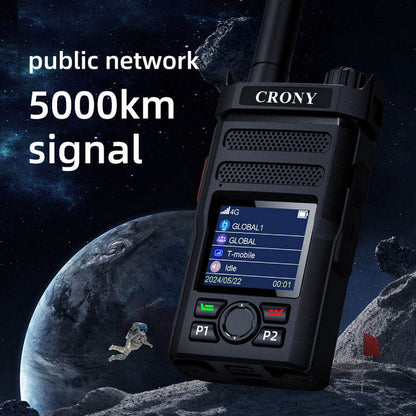 CRONY CY-C9 4G WIFI Long Range Walkie Talkie Portable Two Way Radio with 6000mAh Battery TypeC Charging