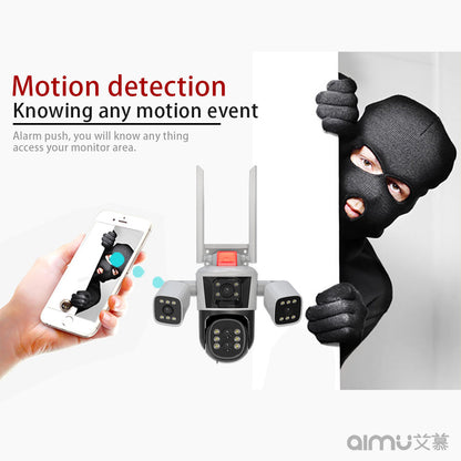 CRONY WQQ849S-PW-8K-10X (IPC360 Home APP) 4 Head Camera