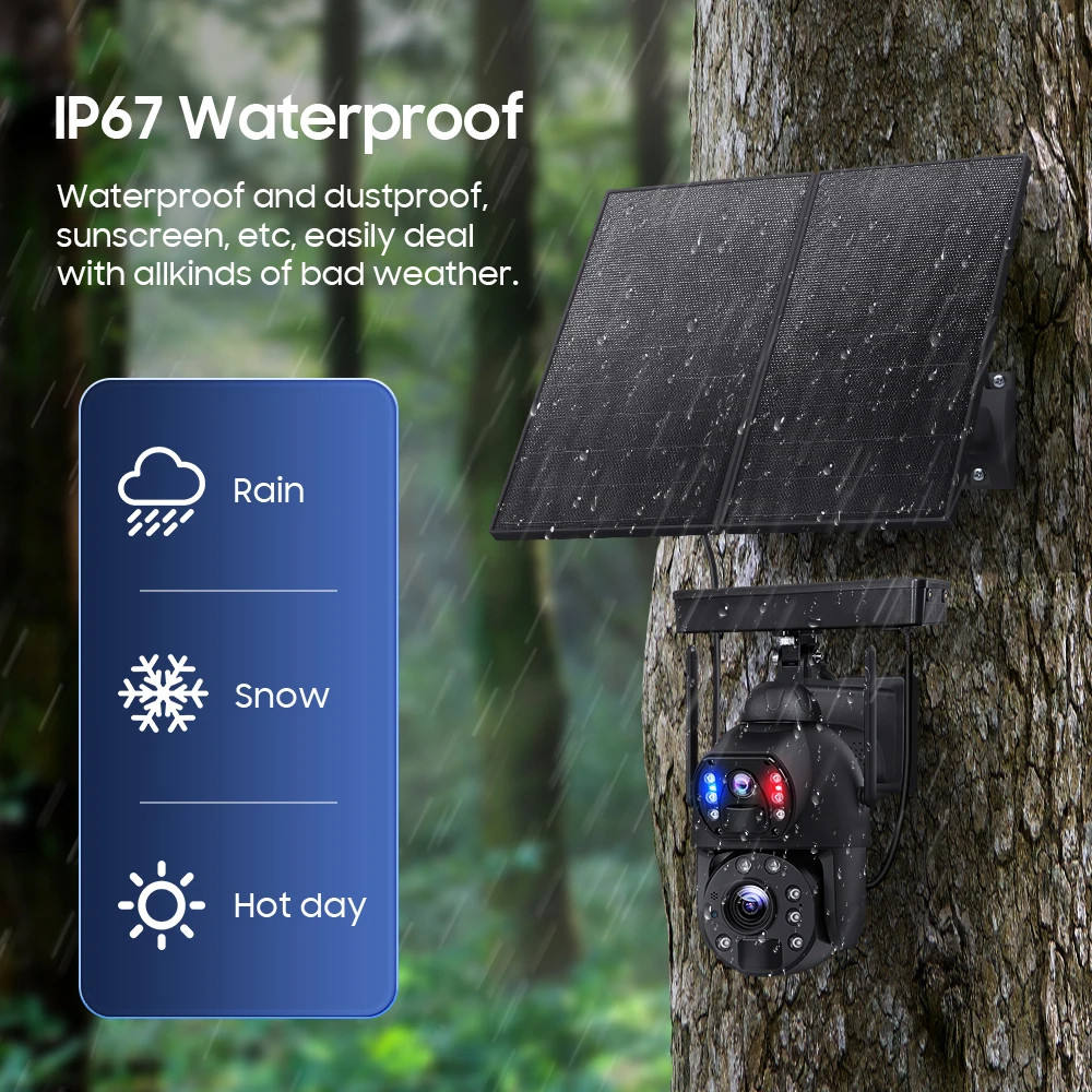 CRONY ST-599-8MP-4G-30X-20W 24H Record solar Battery Camera