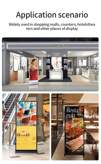 CRONY TX64-2 64inch Advertising machine vertical full screen LCD touch screen advertising player indoor digital signage LCD display