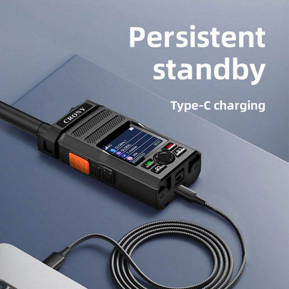 CRONY CY-C9 4G WIFI Long Range Walkie Talkie Portable Two Way Radio with 6000mAh Battery TypeC Charging