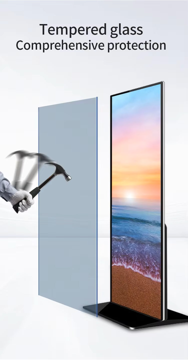CRONY TX64-2 64inch Advertising machine vertical full screen LCD touch screen advertising player indoor digital signage LCD display