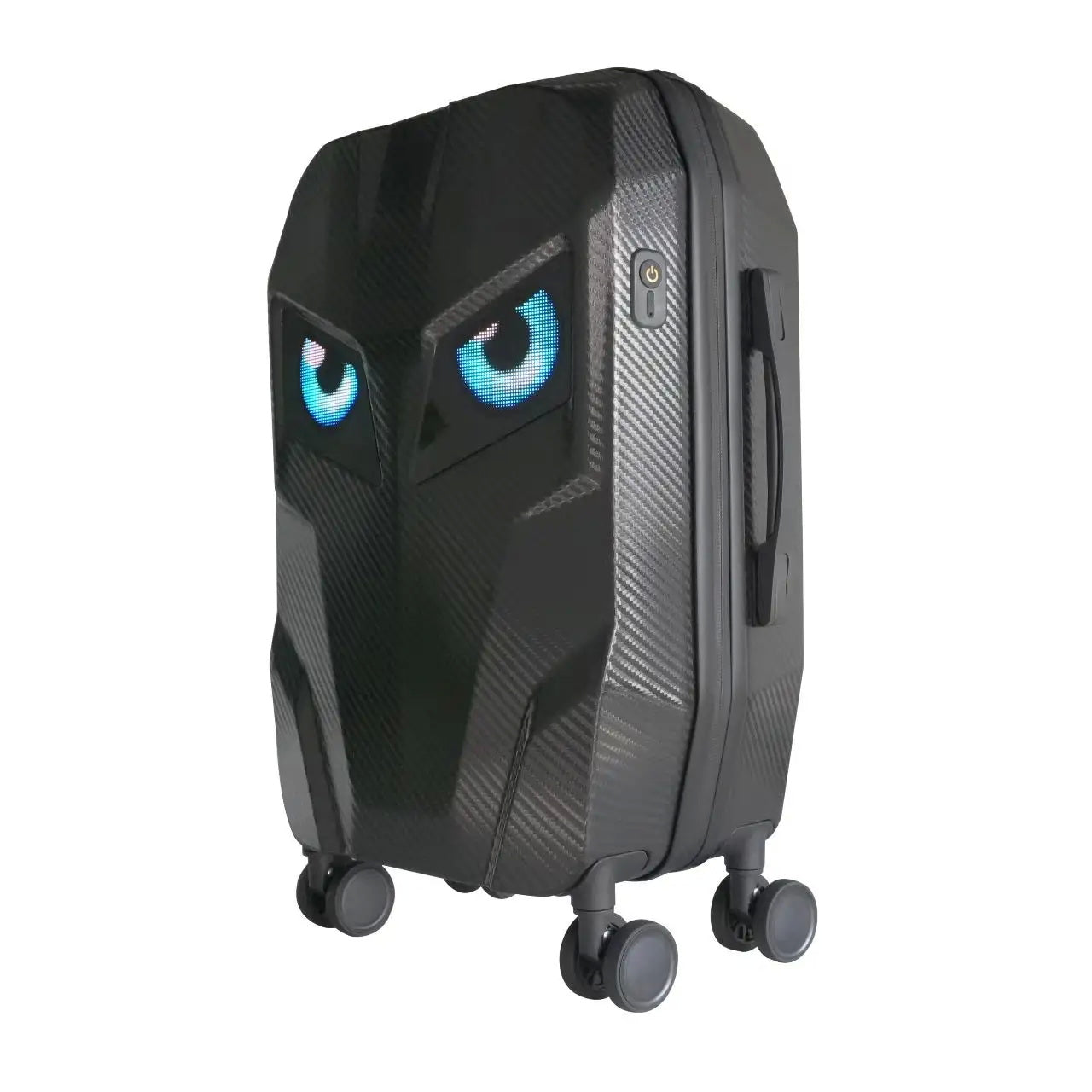 CRONY  Steel Explorer Carbon Fiber LED Display Backpack Led Trolley Luggage Advertising box custom pattern