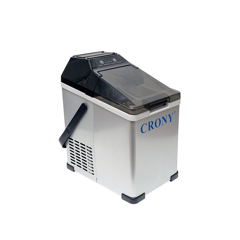 CRONY Portable Ice Maker 1.5L Home & Car Use -20°C Freezing LED Control 9 Bullet Ice Cubes