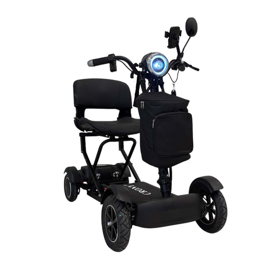CRONY YB-M04 Electric Mobility Scooter for Adults Foldable  Wheelchair Long Range 10 Inch Front Wheel  Travel Scooter