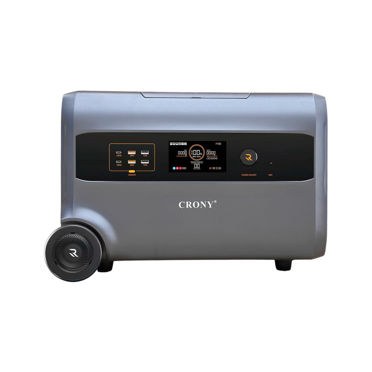 CRONY PEPF2400 Portable Power Station 3000W 2400Wh Solar Generator With Fast Charging USB AC DC Output For Outdoor Camping Emergency