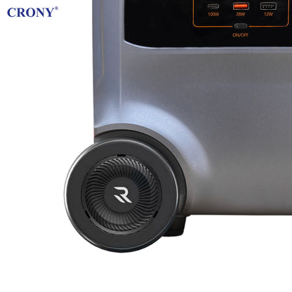 CRONY PEPF2400 Portable Power Station 3000W 2400Wh Solar Generator With Fast Charging USB AC DC Output For Outdoor Camping Emergency