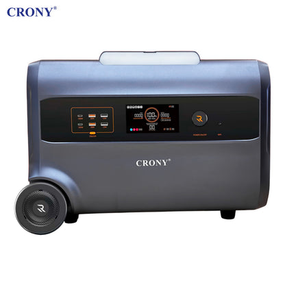 CRONY PEPF2400 Portable Power Station 3000W 2400Wh Solar Generator With Fast Charging USB AC DC Output For Outdoor Camping Emergency