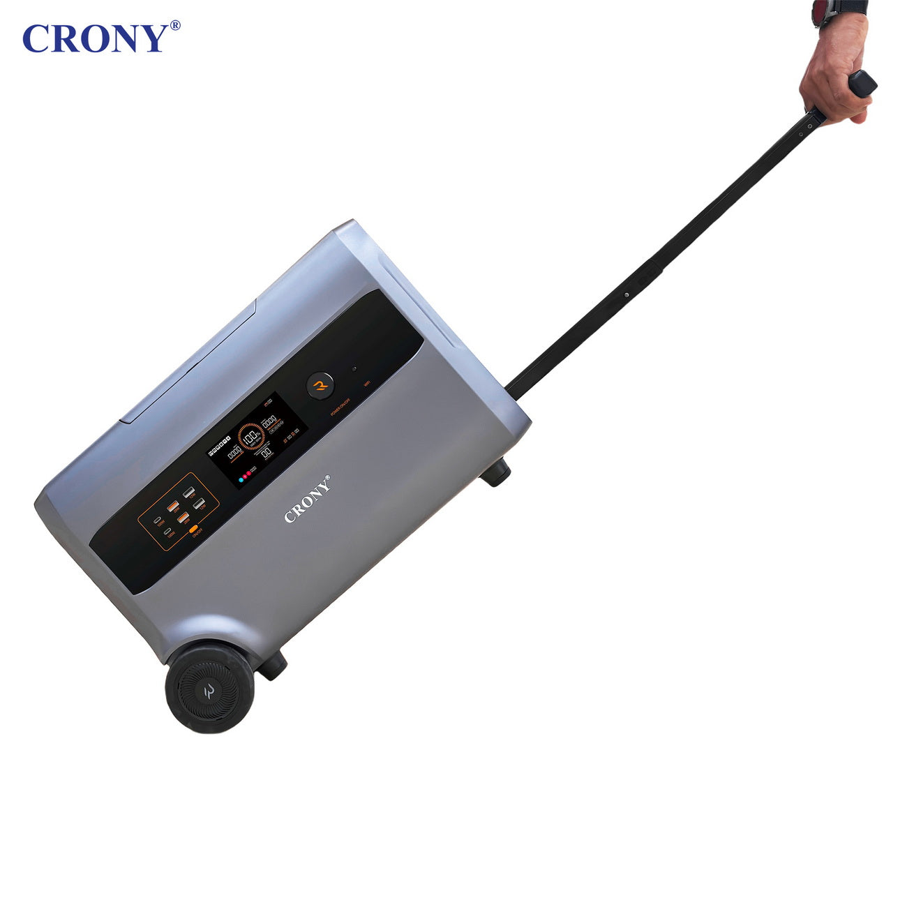 CRONY PEPF2400 Portable Power Station 3000W 2400Wh Solar Generator With Fast Charging USB AC DC Output For Outdoor Camping Emergency
