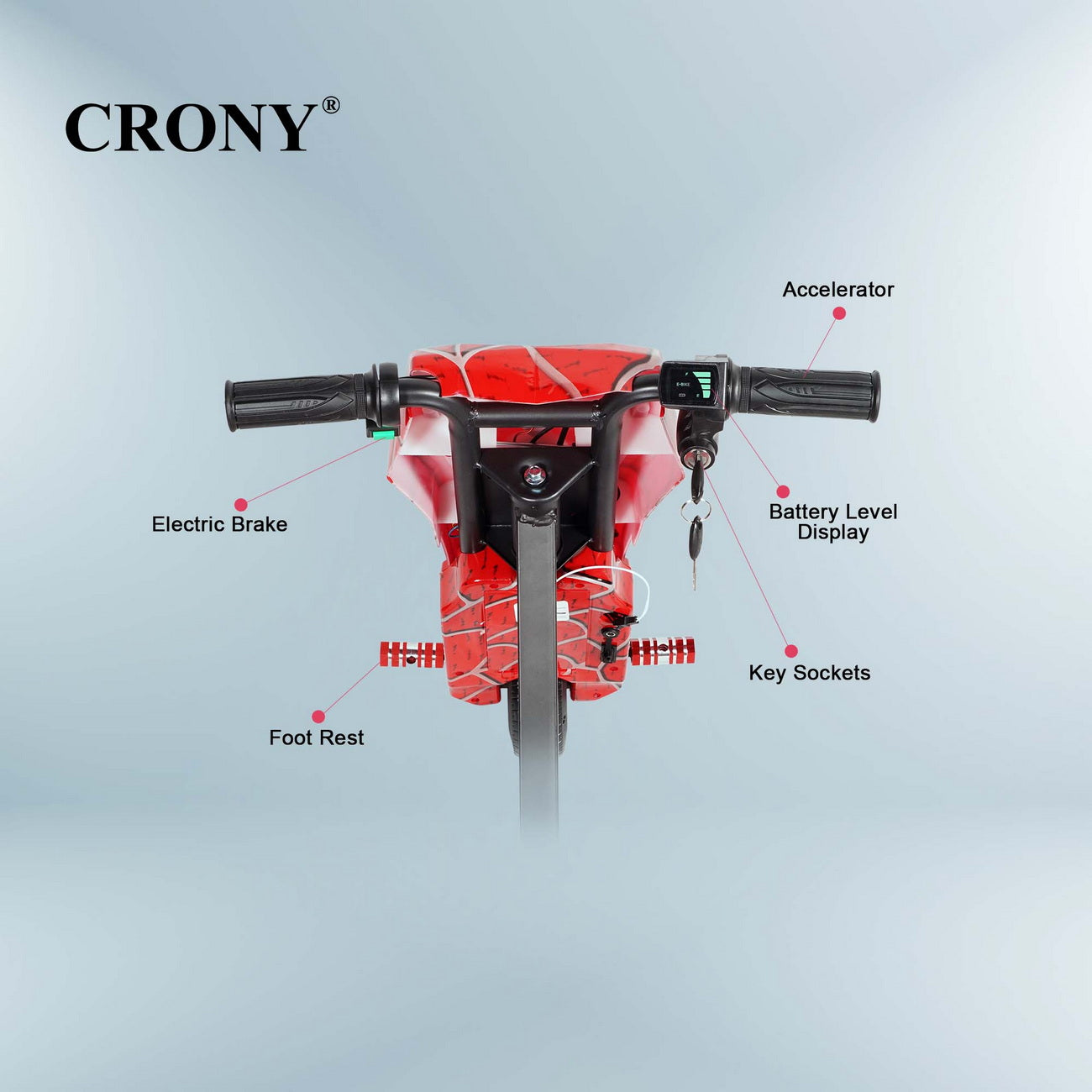 كروني JL009-8-02 سيارة انزلاق من نوع V بحجم 6.5 بوصة سكوتر انزلاق صغير للأطفال