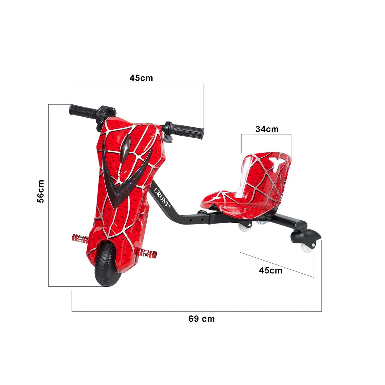 كروني JL009-8-02 سيارة انزلاق من نوع V بحجم 6.5 بوصة سكوتر انزلاق صغير للأطفال