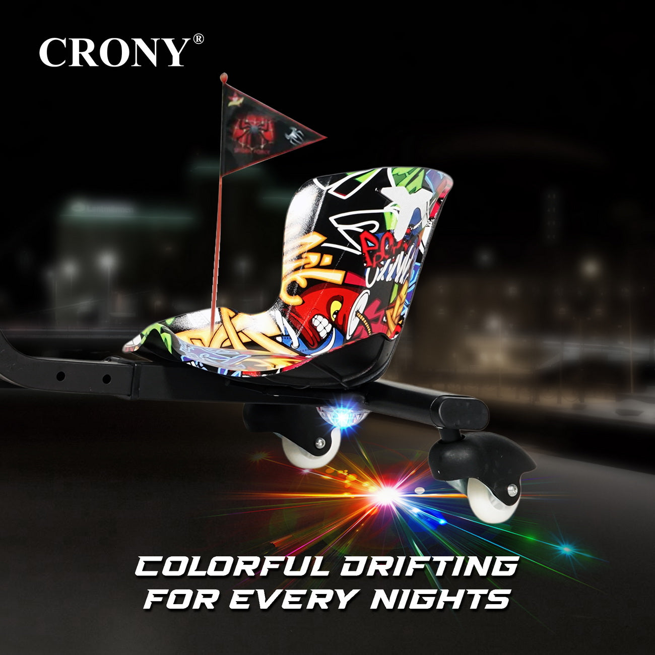 كروني JL009-8-02 سيارة انزلاق من نوع V بحجم 6.5 بوصة سكوتر انزلاق صغير للأطفال