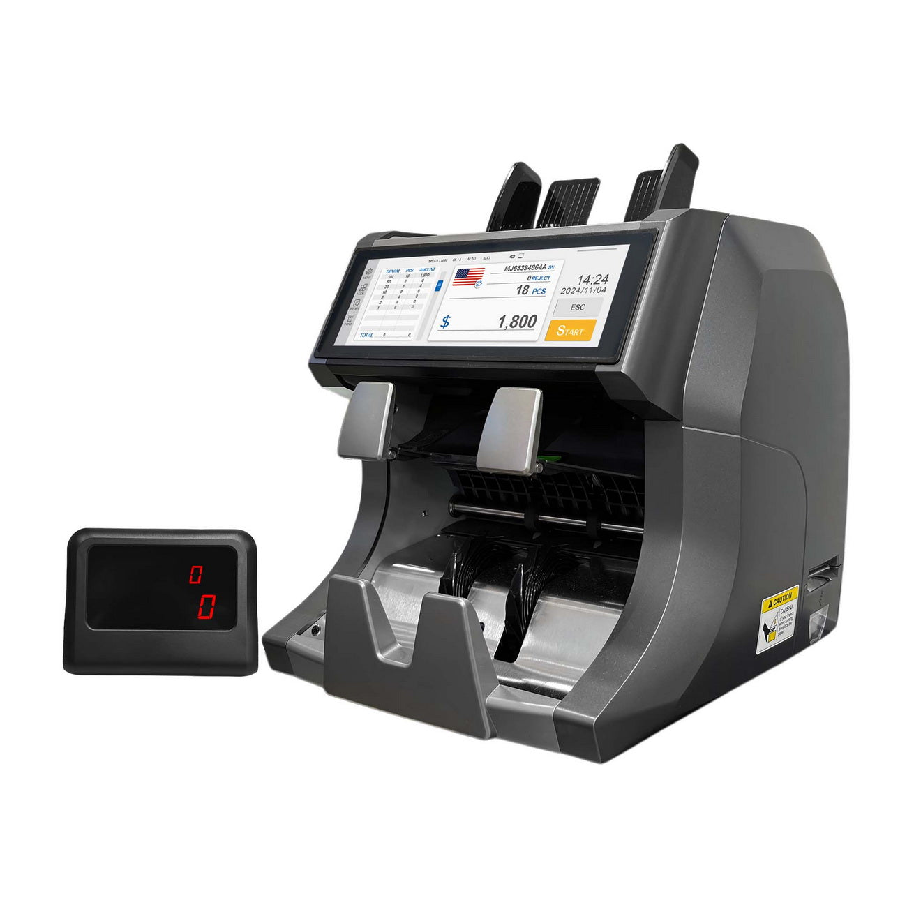 CRONY SH-209Q Mix Value Money sorter with Inbuilt Printer with Printer 1500 pcs per minute UV MG MT IR Detection 7.84 inch TFT Display